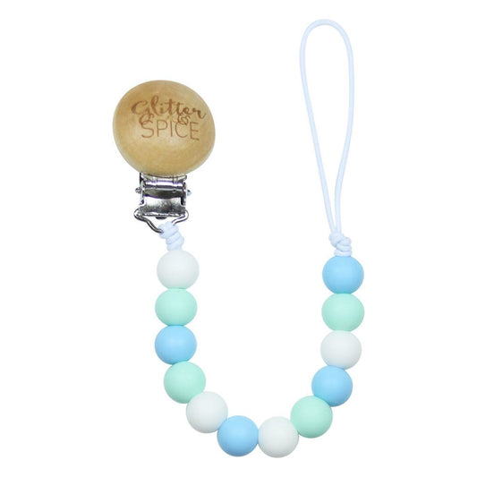 Glitter & Spice Silicone Pacifier Clip