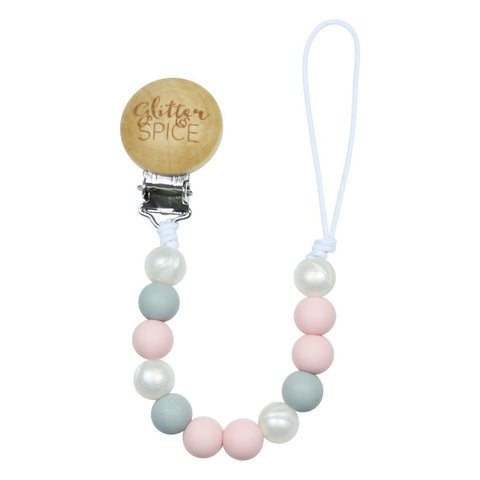 Glitter & Spice Silicone Pacifier Clip