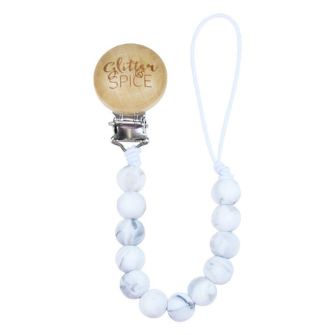 Glitter & Spice Silicone Pacifier Clip