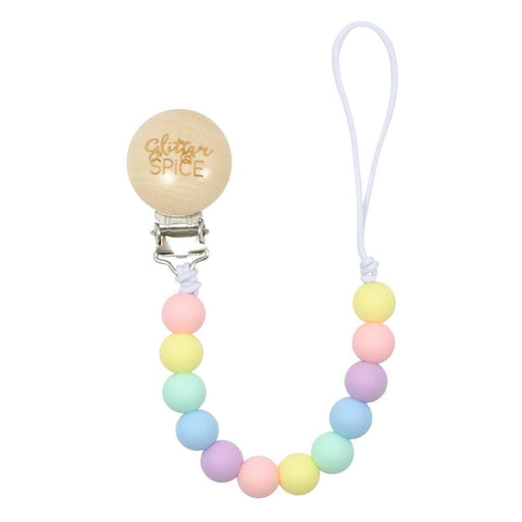 Glitter & Spice Silicone Pacifier Clip
