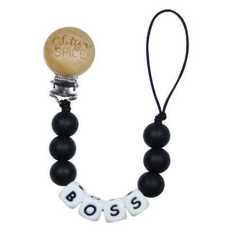 Glitter & Spice Silicone Pacifier Clip