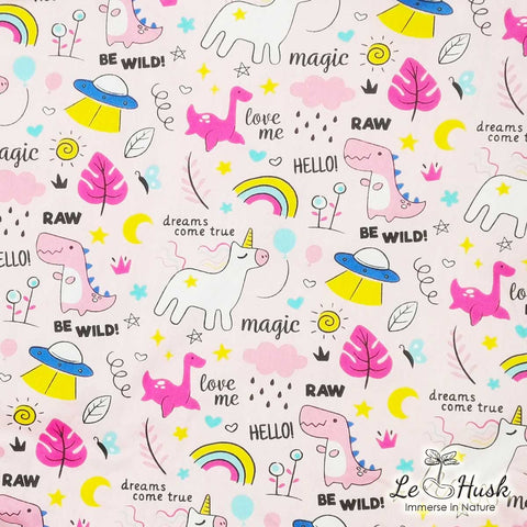 Magical Land Fitted Sheet - Pink