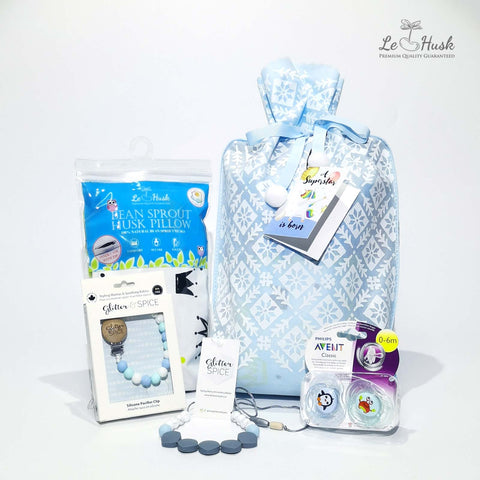 Mom & Baby Pacifier Gift Bag - Boy