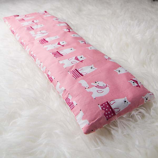 Le Husk Bean Sprout Husk Baby Pillow - Polar Bear (Pink) Baby Pillow,Pillow / Small